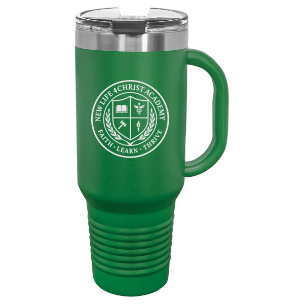 Polar Camel ® - 40 oz. Travel Mug with Handle, Straw Included Thumbnail