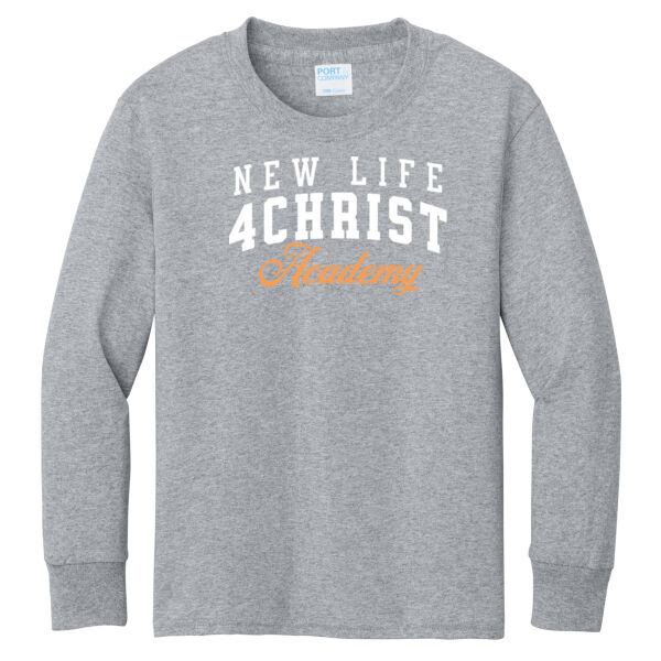 Port & Co. ® - Youth Long Sleeve Core Cotton Tee Thumbnail