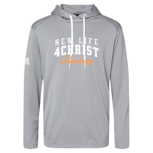 Adidas ® - Men's Textured Mixed Media Midweight Hooded Sweatshirt Thumbnail