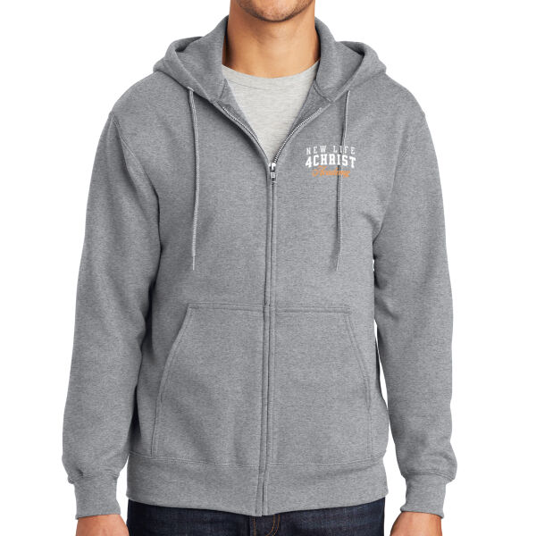 Port & Co ® - Essential Fleece Full Zip Hooded Sweatshirt Thumbnail