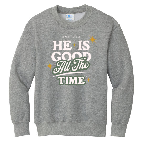 Port & Co ® - Youth Core Fleece Crewneck Sweatshirt Thumbnail