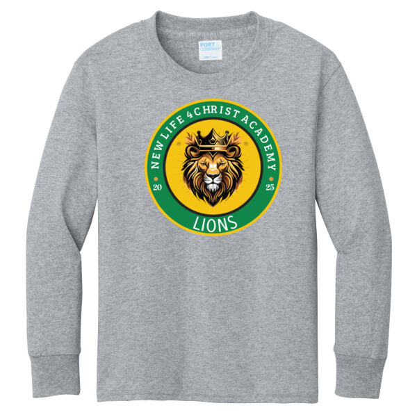 Port & Co ® - Youth Long Sleeve Core Cotton Tee Thumbnail