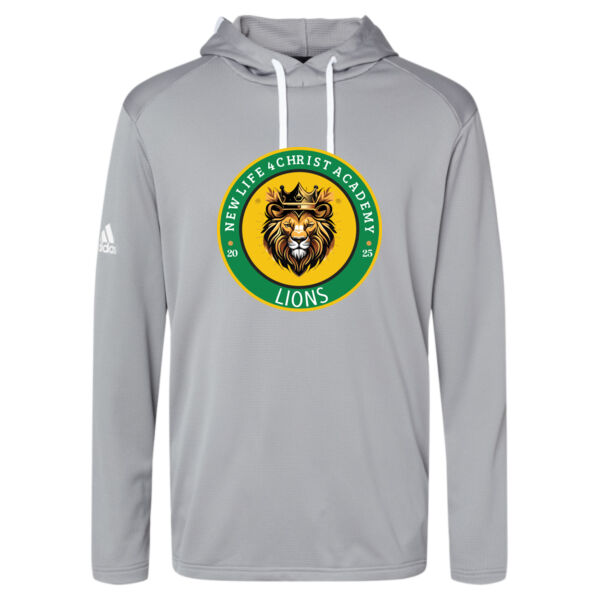 Adidas ® - Men's Textured Mixed Media Midweight Hooded Sweatshirt Thumbnail