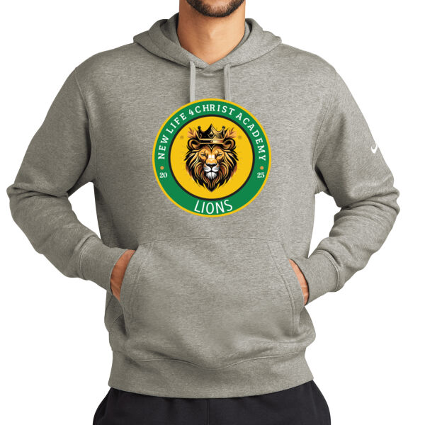 NIke ® - Club Fleece Sleeve Swoosh Pullover Hoodie Thumbnail