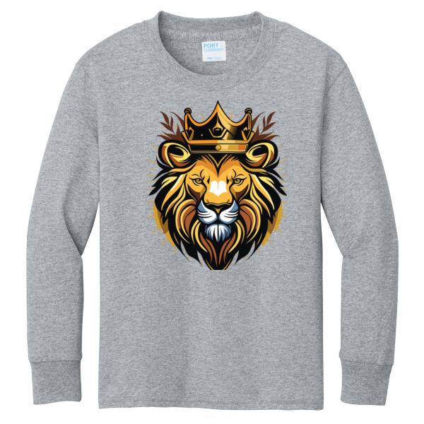 Port & Co ® - Youth Long Sleeve Core Cotton Tee Thumbnail