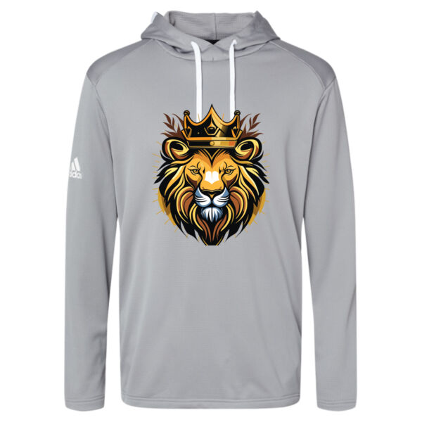 Adidas ® - Men's Textured Mixed Media Midweight Hooded Sweatshirt Thumbnail