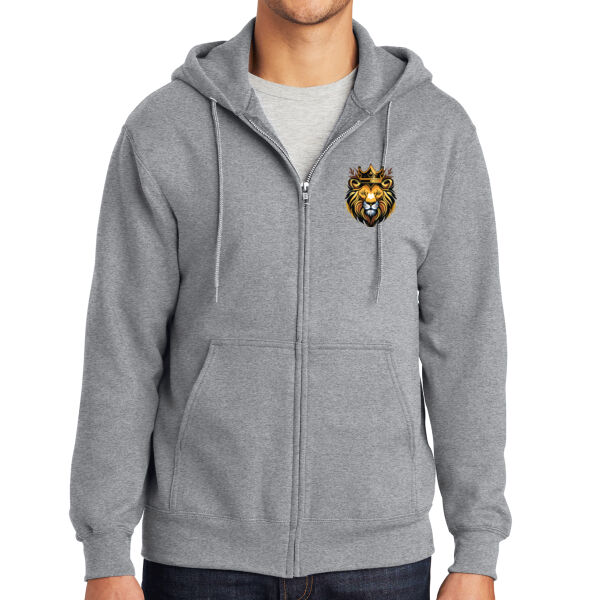 Port & Co ® - Essential Fleece Full Zip Hooded Sweatshirt Thumbnail